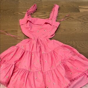 Pink Floral Women's Dress